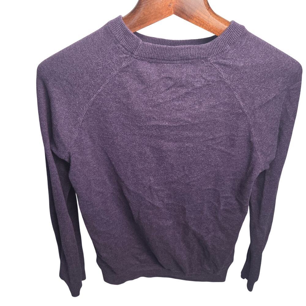 L.O.G.G. H&M Heathered Purple Crewneck Knit Raglan Sleeve Sweater Size US XS
